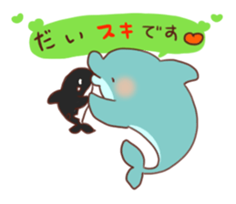 killer whales&Dolphin&Talk sticker #3317890