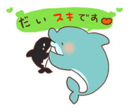 killer whales&Dolphin&Talk sticker #3317890