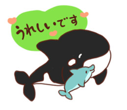 killer whales&Dolphin&Talk sticker #3317891