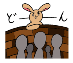 Tall rabbits Takako&Nobio sticker #3318001