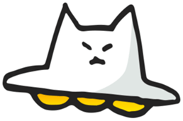 Neko UFO sticker #3319159