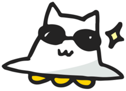 Neko UFO sticker #3319176