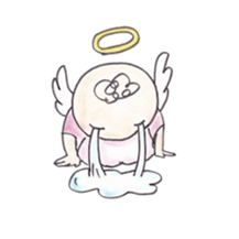 Happy angel sticker #3319823