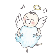 Happy angel sticker #3319825