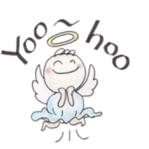 Happy angel sticker #3319827