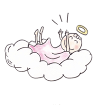 Happy angel sticker #3319830