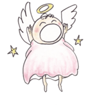 Happy angel sticker #3319833