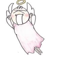 Happy angel sticker #3319834