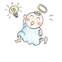 Happy angel sticker #3319836