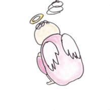 Happy angel sticker #3319838