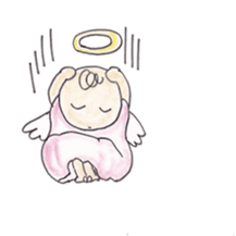 Happy angel sticker #3319841