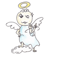 Happy angel sticker #3319842