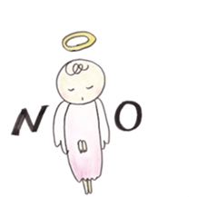 Happy angel sticker #3319846