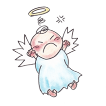 Happy angel sticker #3319851