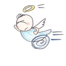 Happy angel sticker #3319856