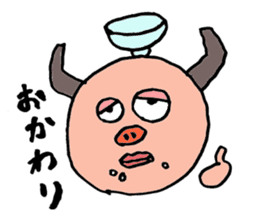 Glutton Monster sticker #3319865