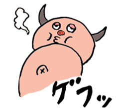 Glutton Monster sticker #3319877