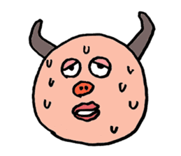 Glutton Monster sticker #3319880