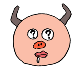 Glutton Monster sticker #3319893