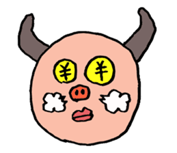 Glutton Monster sticker #3319897