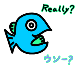 Fish-eye (English / Japanese Bilingual) sticker #3320309