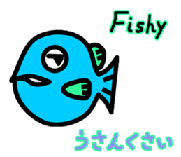 Fish-eye (English / Japanese Bilingual) sticker #3320335