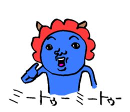 Mr.Blue ogre sticker #3320434