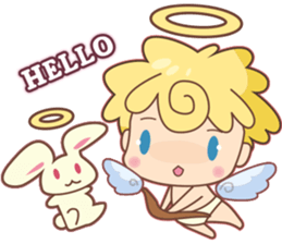 Angel Baby and his friend sticker #3320658