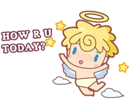 Angel Baby and his friend sticker #3320670