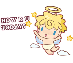 Angel Baby and his friend sticker #3320670