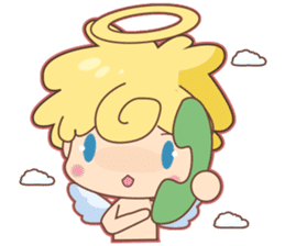 Angel Baby and his friend sticker #3320683