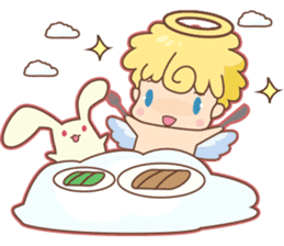 Angel Baby and his friend sticker #3320688