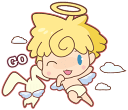Angel Baby and his friend sticker #3320689