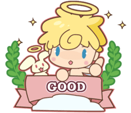 Angel Baby and his friend sticker #3320690