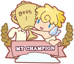 Angel Baby and his friend sticker #3320691