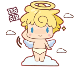 Angel Baby and his friend sticker #3320692