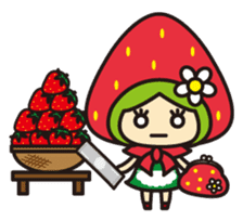 Strawberry hood sticker #3320805