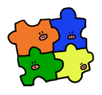 Sticker pig 2 sticker #3321735