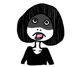 bristle girl sticker #3323108