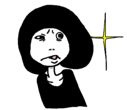 bristle girl sticker #3323109