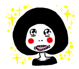 bristle girl sticker #3323110