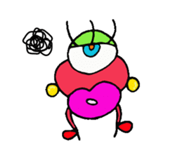 The snazzy monster "PIMO" sticker #3323419