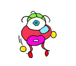 The snazzy monster "PIMO" sticker #3323424