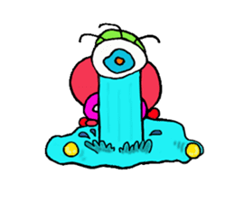The snazzy monster "PIMO" sticker #3323425