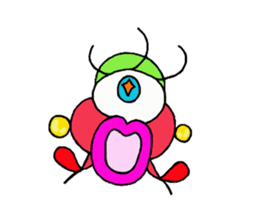 The snazzy monster "PIMO" sticker #3323427