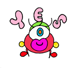 The snazzy monster "PIMO" sticker #3323438