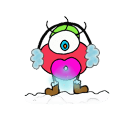 The snazzy monster "PIMO" sticker #3323457