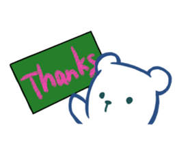 blue polar bear sticker #3323901