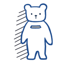 blue polar bear sticker #3323920