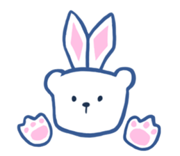 blue polar bear sticker #3323924